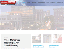 Tablet Screenshot of mccownco.com